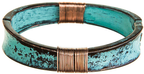 Patina Wire Wrap Bracelet