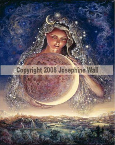 Moon Goddess by Josephine Wall - 8x10 inch ceramic tile