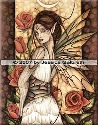 Gypsy Rose by Jessica Galbreth - 8x10 inch ceramic tile