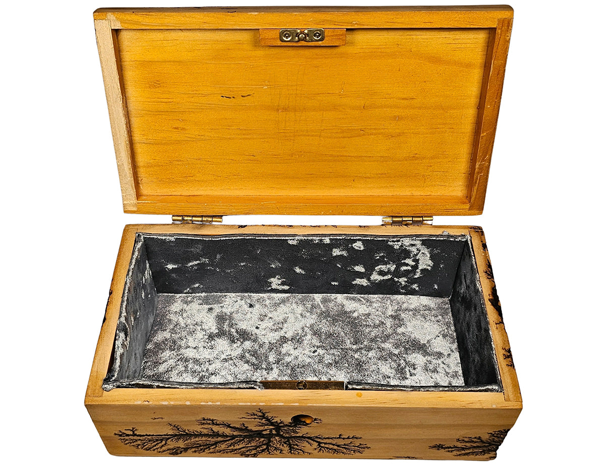 Forest Grove Fractal Burn Wooden Keepsake Box