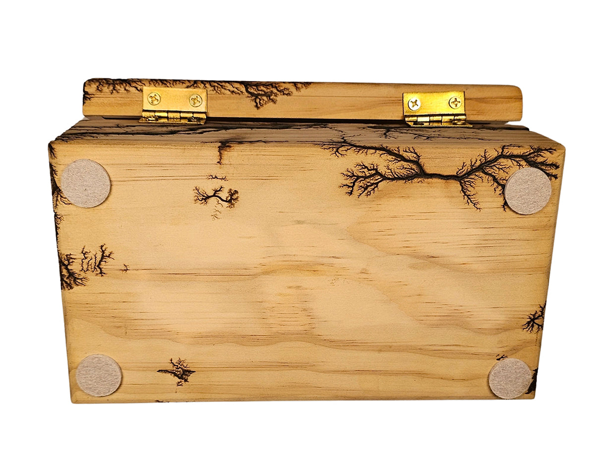 Forest Grove Fractal Burn Wooden Keepsake Box