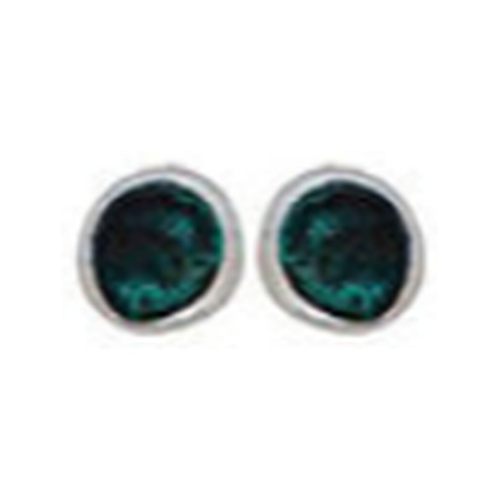Patina Center Silver Disc Necklace Set