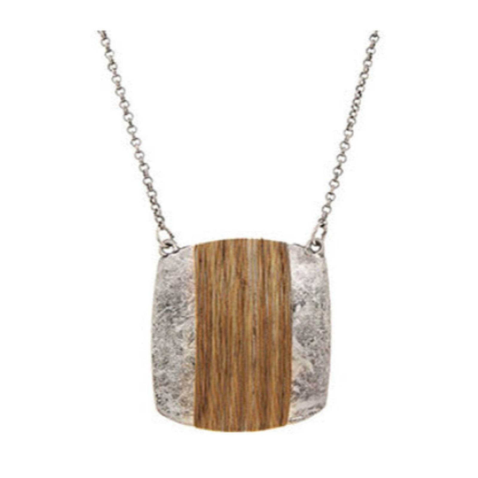 Silver Gold Wire Wrap Mini Square Necklace Set