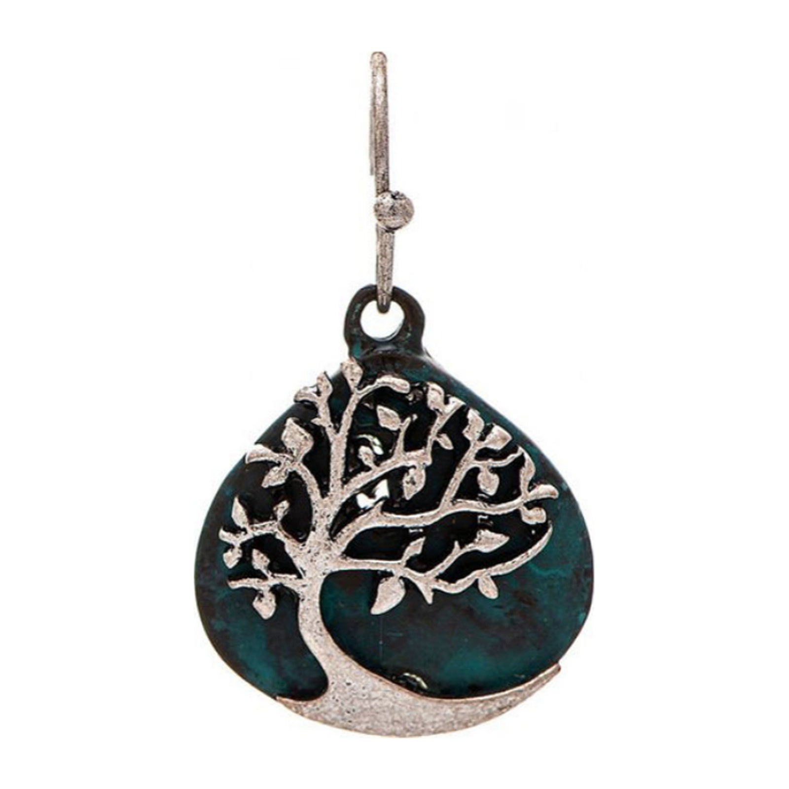 Patina Silver Windy Dangle Earrings