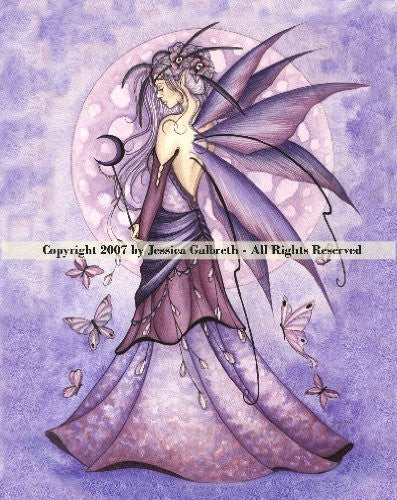 Lavender Moon de Jessica Galbreth: baldosas de cerámica de 8 x 10 pulgadas
