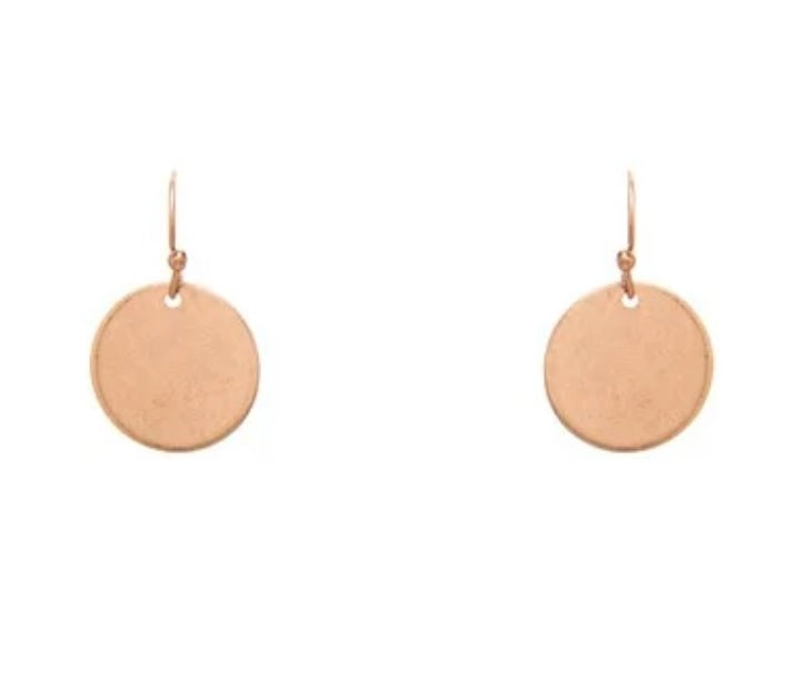 Rose Gold Hematite Disc Necklace Set