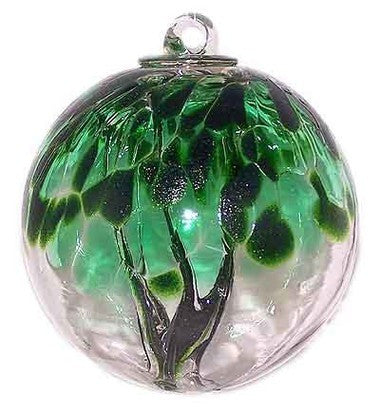 Juniper Spirit Tree Glass Ball 6"