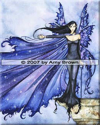 Capa de estrellas de Amy Brown: baldosa de cerámica de 8 x 10 pulgadas